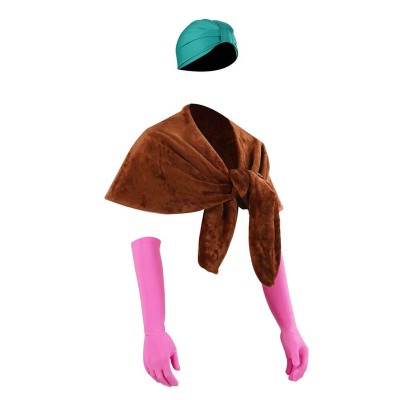 National Lampoon's Christmas Vacation Clark Shawl Hat Cloves 3 Pcs Christmas Cosplay Costume Halloween Carnival Outfit
