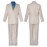 Nanami Kento White Suit Cosplay Costume Halloween Carnival Outfit