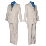 Nanami Kento White Suit Cosplay Costume Halloween Carnival Outfit
