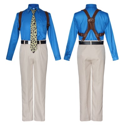 Nanami Kento White Suit Cosplay Costume Halloween Carnival Outfit