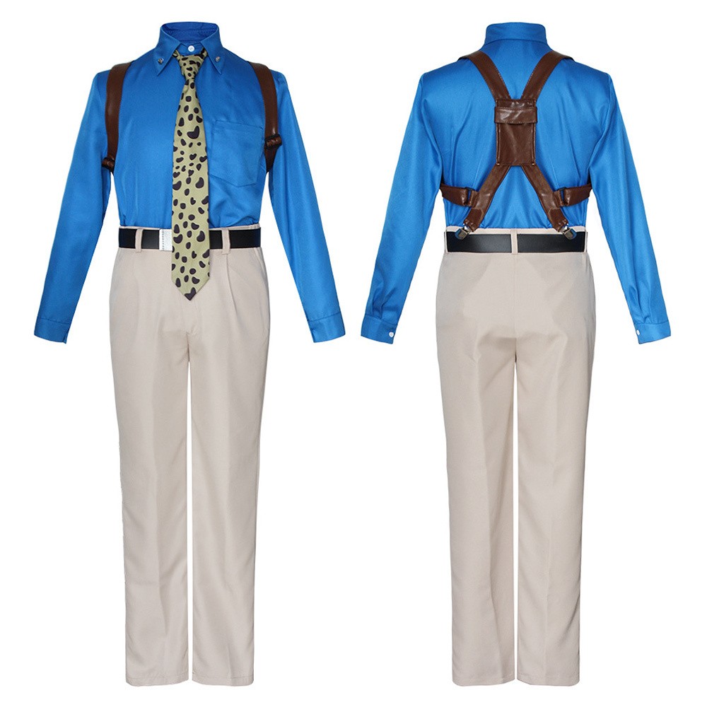 Nanami Kento White Suit Cosplay Costume Halloween Carnival Outfit