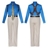 Nanami Kento White Suit Cosplay Costume Halloween Carnival Outfit