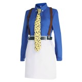 Nanami Kento Genderbend Version Women Blue and White Cosplay Costume Halloween Carnival Outfit
