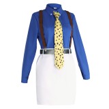 Nanami Kento Genderbend Version Women Blue and White Cosplay Costume Halloween Carnival Outfit