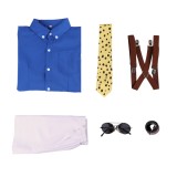 Nanami Kento Genderbend Version Women Blue and White Cosplay Costume Halloween Carnival Outfit