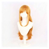 Nami Yellow Twin Ponytail Wig Heat Resistant Synthetic Hair Party Props Cosplay Costume Halloween Carnival