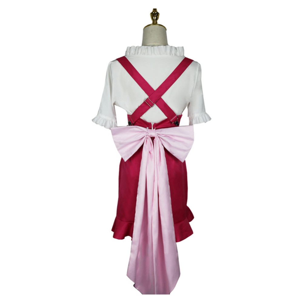 Nami Femmes Robe Rose Costume Cosplay Halloween Carnaval Tenue