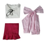 Nami Femmes Robe Rose Costume Cosplay Halloween Carnaval Tenue