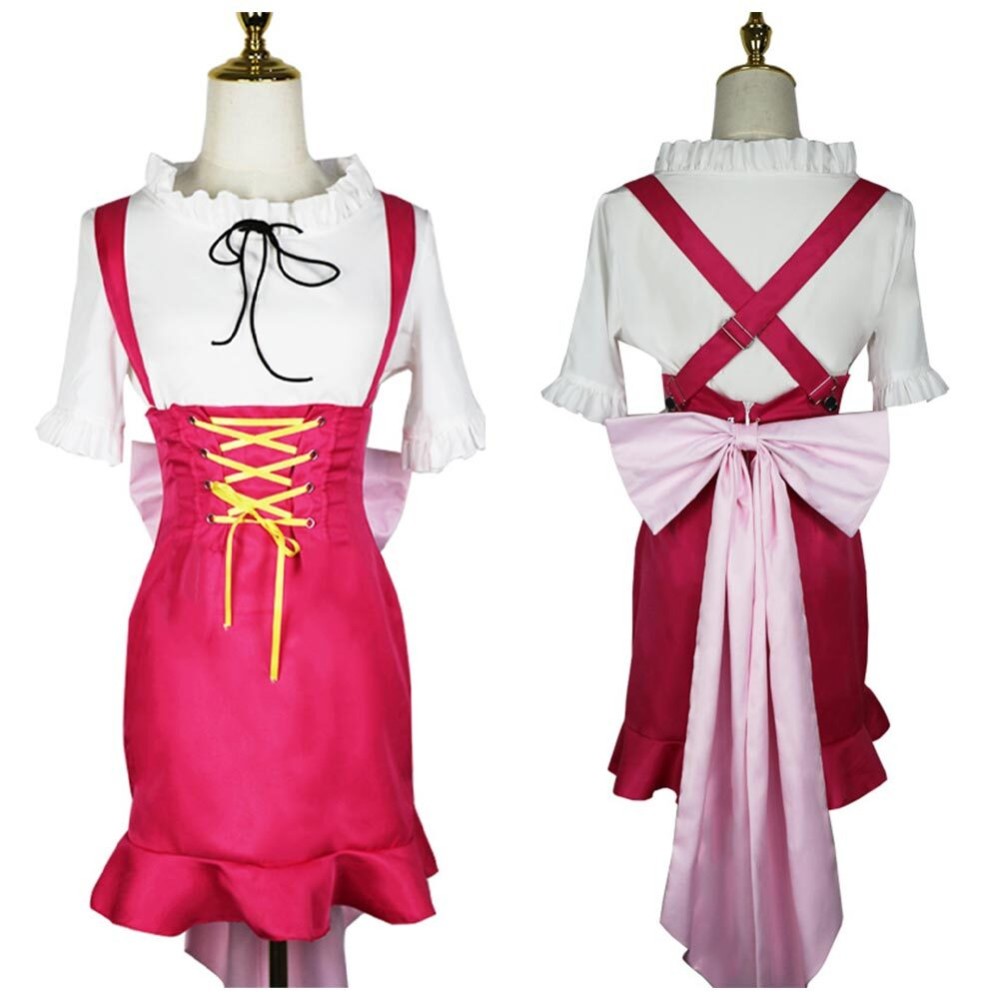 Nami Femmes Robe Rose Costume Cosplay Halloween Carnaval Tenue