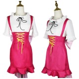 Nami Femmes Robe Rose Costume Cosplay Halloween Carnaval Tenue