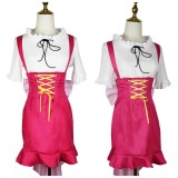 Nami Femmes Robe Rose Costume Cosplay Halloween Carnaval Tenue