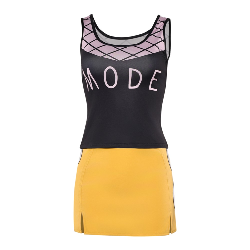 Nami Femmes Costume de Cosplay Noir et Jaune Tenue de Halloween Carnaval