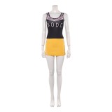 Nami Femmes Costume de Cosplay Noir et Jaune Tenue de Halloween Carnaval