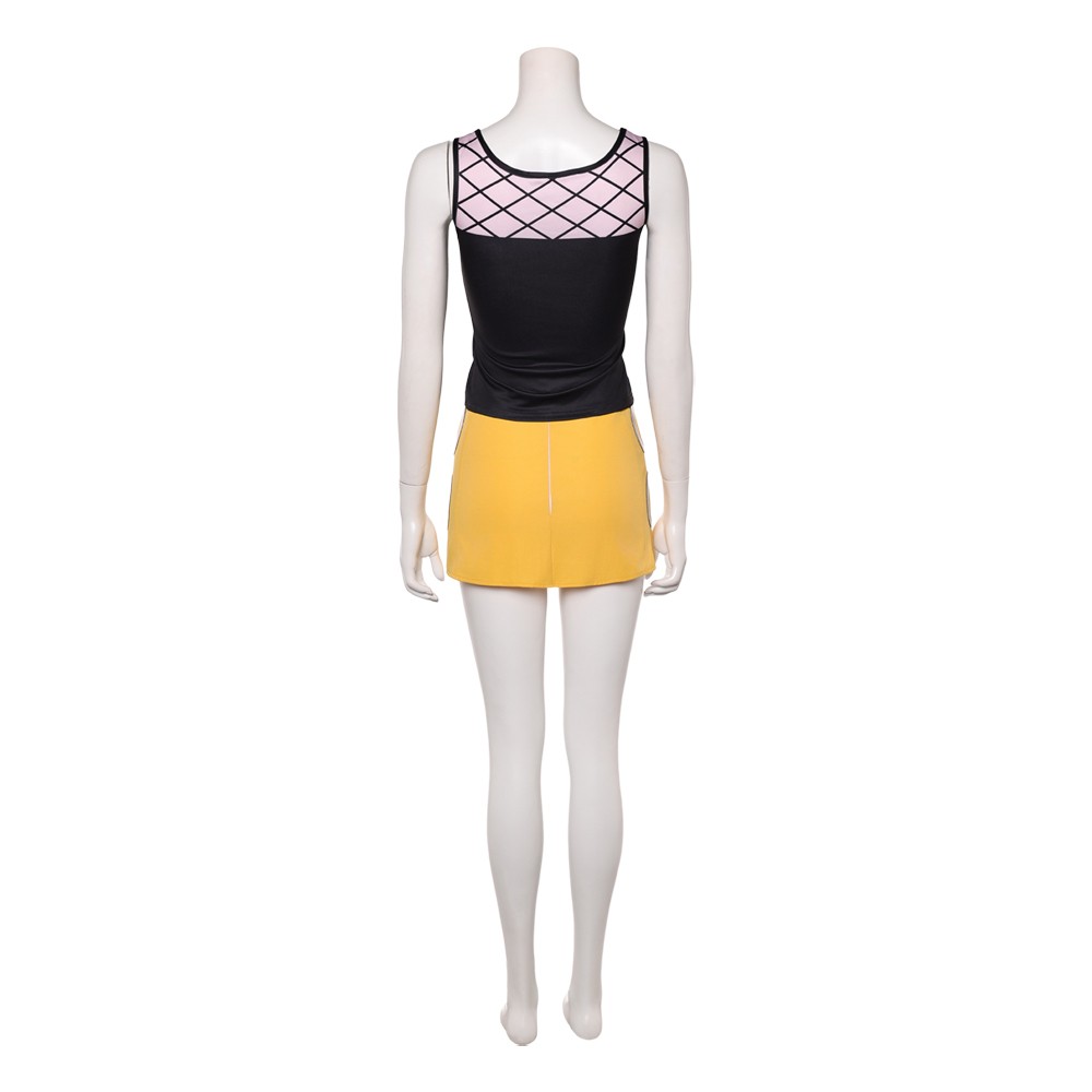 Nami Femmes Costume de Cosplay Noir et Jaune Tenue de Halloween Carnaval
