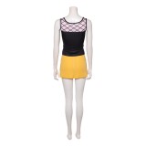 Nami Femmes Costume de Cosplay Noir et Jaune Tenue de Halloween Carnaval