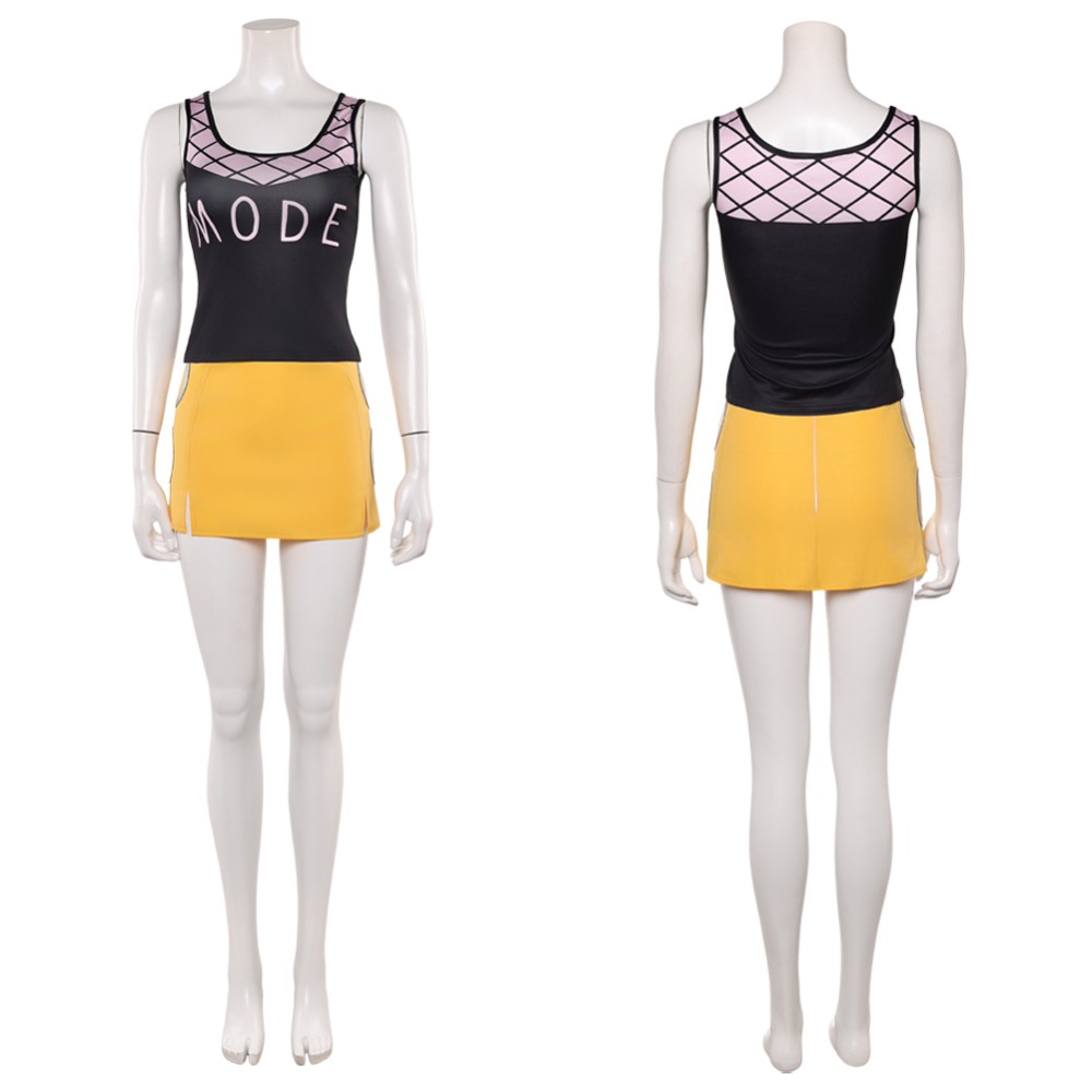 Nami Femmes Costume de Cosplay Noir et Jaune Tenue de Halloween Carnaval