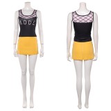 Nami Femmes Costume de Cosplay Noir et Jaune Tenue de Halloween Carnaval