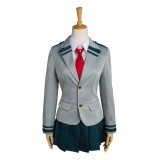 My Hero Academia Tsuyu Ochaco Uraraka School Uniform Suit Cosplay Costume Halloween Carnival Outfit