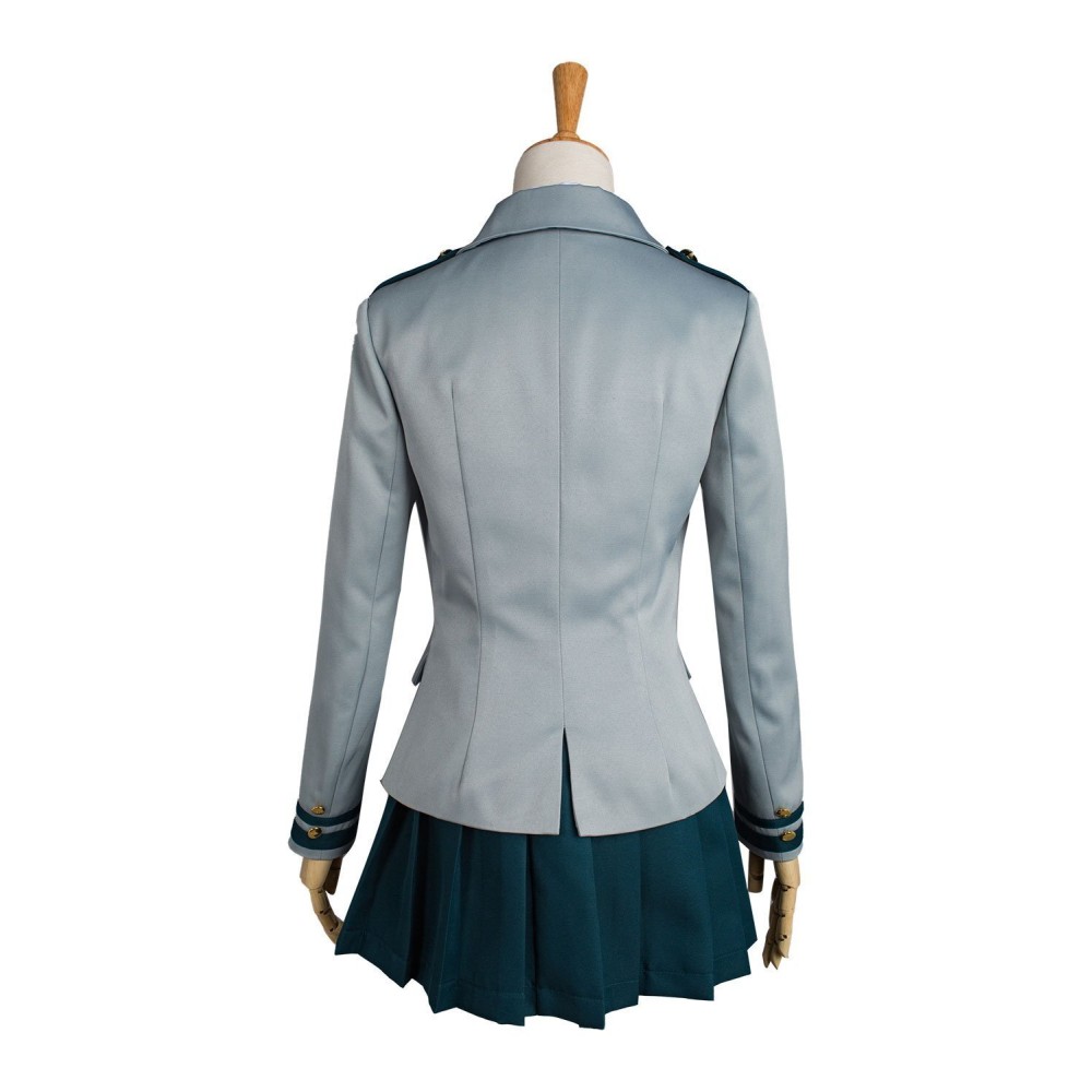 My Hero Academia Tsuyu Ochaco Uraraka School Uniform Suit Cosplay Costume Halloween Carnival Outfit