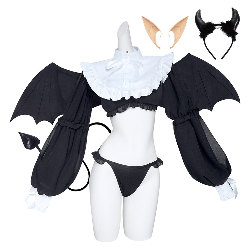 My Dress up Darling Marin Kitagawa Liz-kyun Devil Party Cosplay Costume Halloween Carnival Outfit