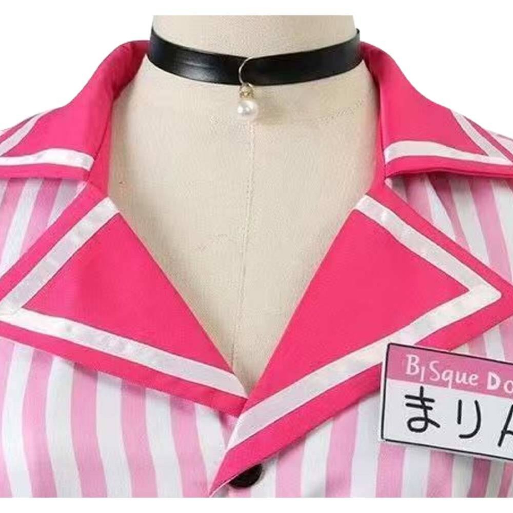 My Dress-Up Darling Kitagawa Marin Pink Maid Dress Cosplay Costume Halloween Carnival Outfit