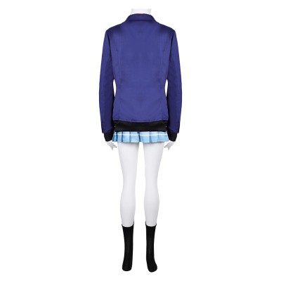 Mon costume de cosplay de fête d'Halloween de l'uniforme scolaire bleu de Kitagawa Marin de My Dress-Up Darling.