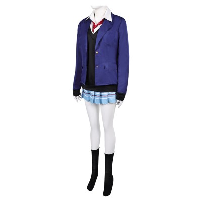 Mon costume de cosplay de fête d'Halloween de l'uniforme scolaire bleu de Kitagawa Marin de My Dress-Up Darling.