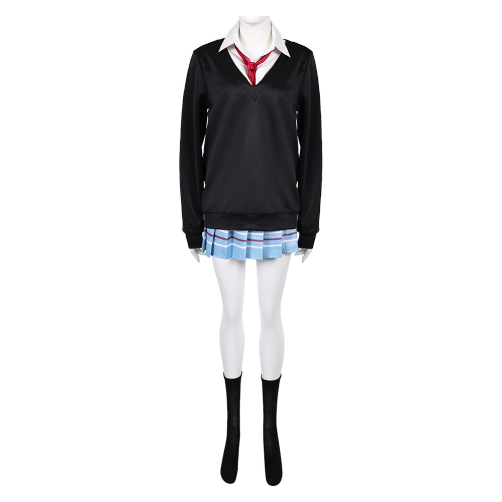 Mon costume de cosplay de fête d'Halloween de l'uniforme scolaire bleu de Kitagawa Marin de My Dress-Up Darling.
