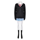 Mon costume de cosplay de fête d'Halloween de l'uniforme scolaire bleu de Kitagawa Marin de My Dress-Up Darling.