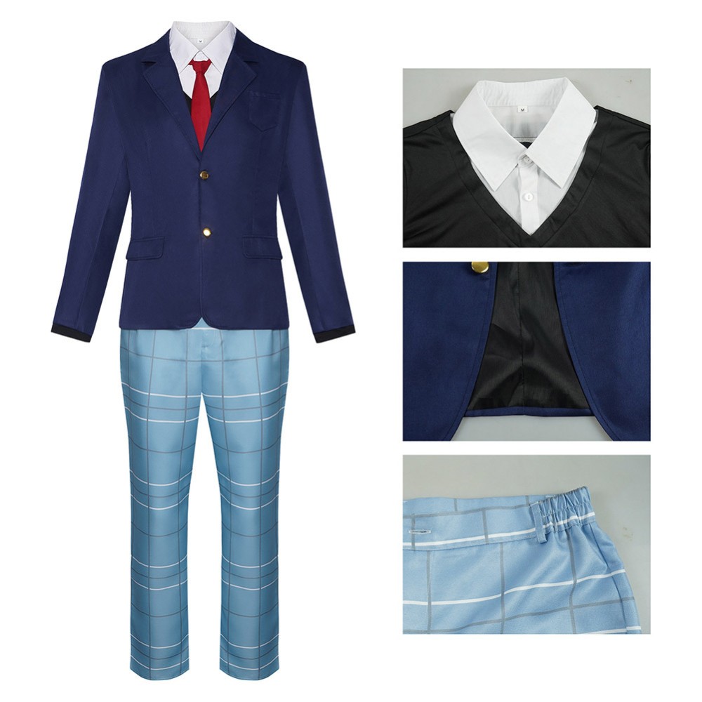 Mon Costume de Cosplay de Gojo Wakana en Uniforme Scolaire pour la Fête DK, Déguisement d'Halloween et de Carnaval