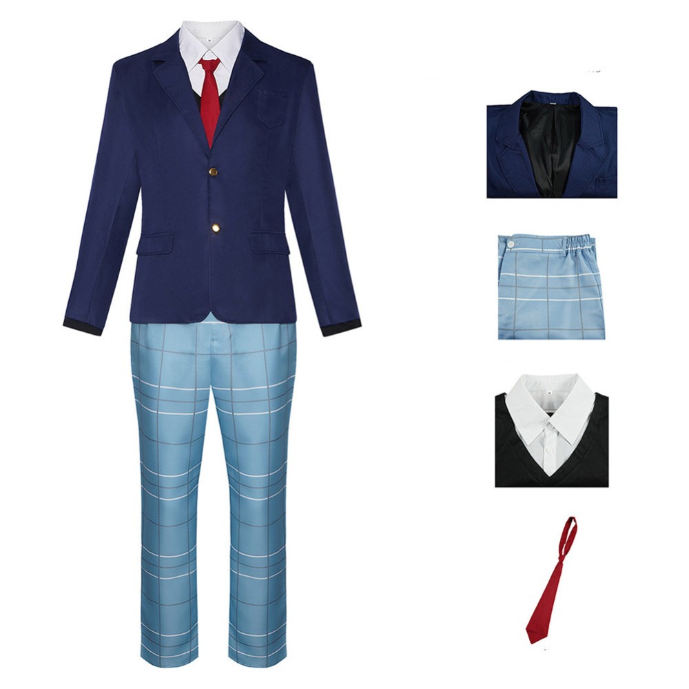 Mon Costume de Cosplay de Gojo Wakana en Uniforme Scolaire pour la Fête DK, Déguisement d'Halloween et de Carnaval