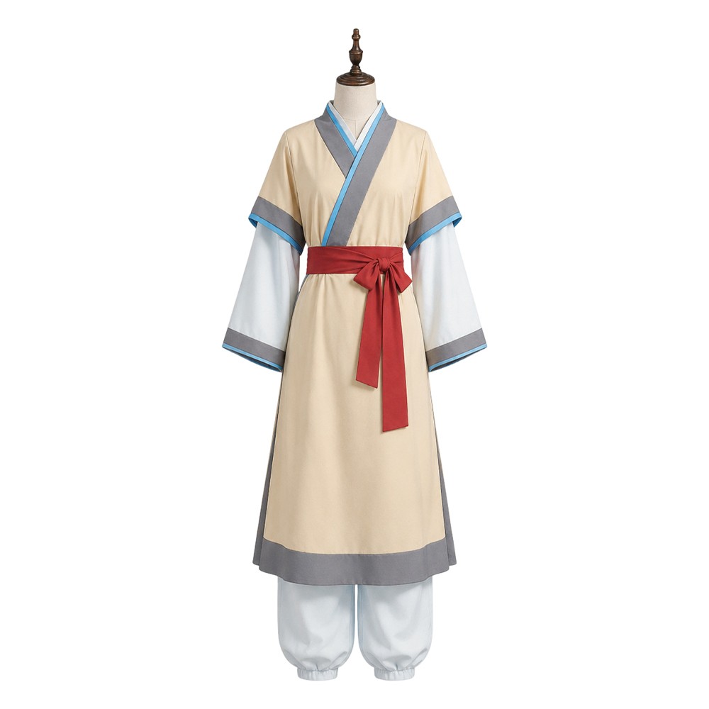 Version film Mu Qing Femmes Costume Cosplay Marron Tenue Halloween Carnaval