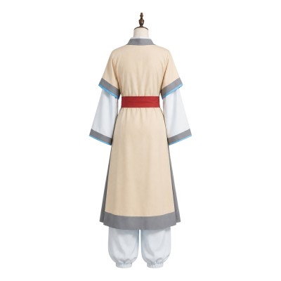 Version film Mu Qing Femmes Costume Cosplay Marron Tenue Halloween Carnaval