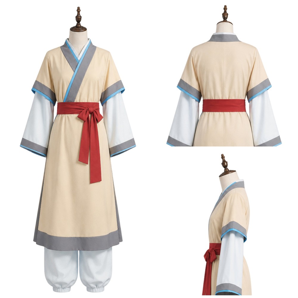Version film Mu Qing Femmes Costume Cosplay Marron Tenue Halloween Carnaval