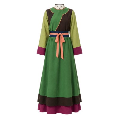 Version film Maomao Femme Costume Cosplay Vert Tenue Halloween Carnaval