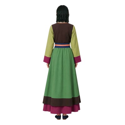 Version film Maomao Femme Costume Cosplay Vert Tenue Halloween Carnaval