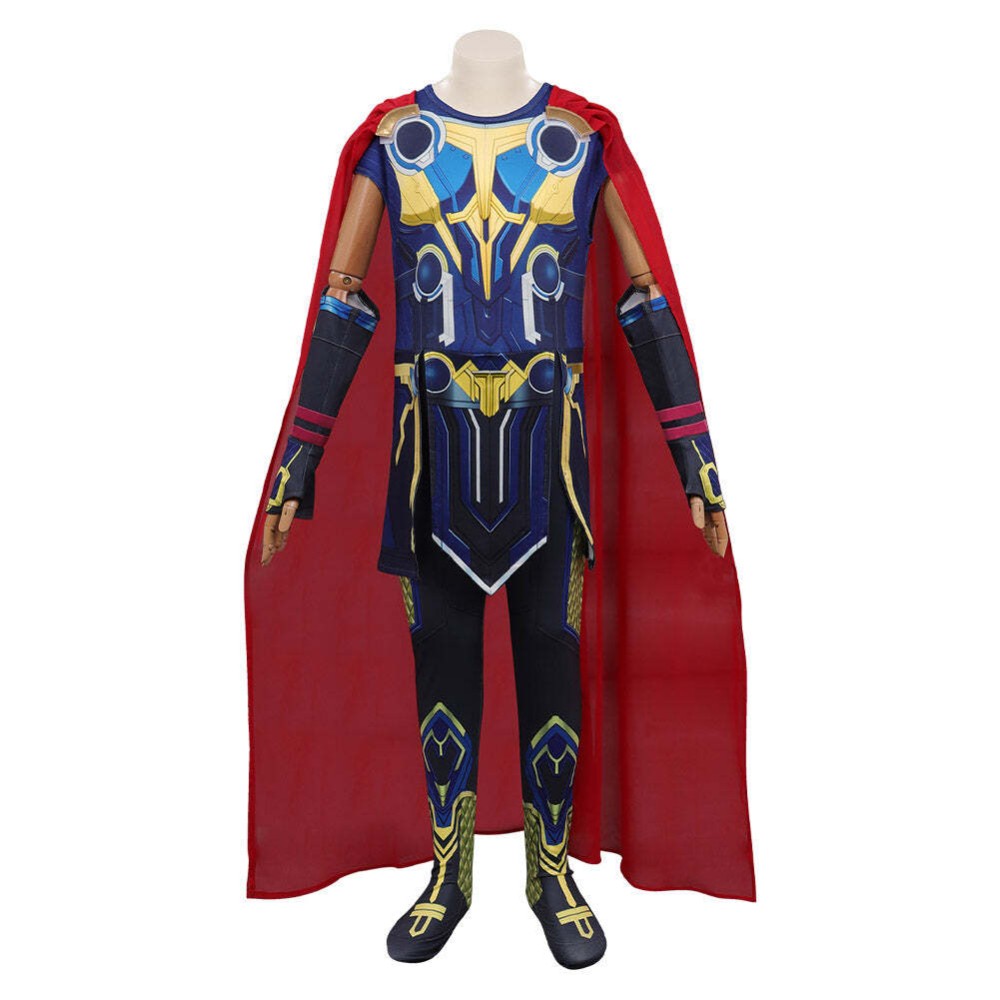 Thor : Costume de cosplay pour enfants de la fête du festival Love and Thunder, tenue de carnaval d'Halloween