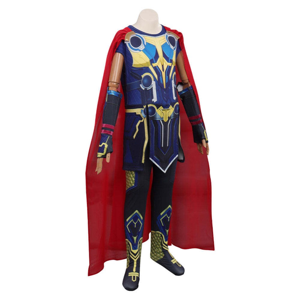 Thor : Costume de cosplay pour enfants de la fête du festival Love and Thunder, tenue de carnaval d'Halloween