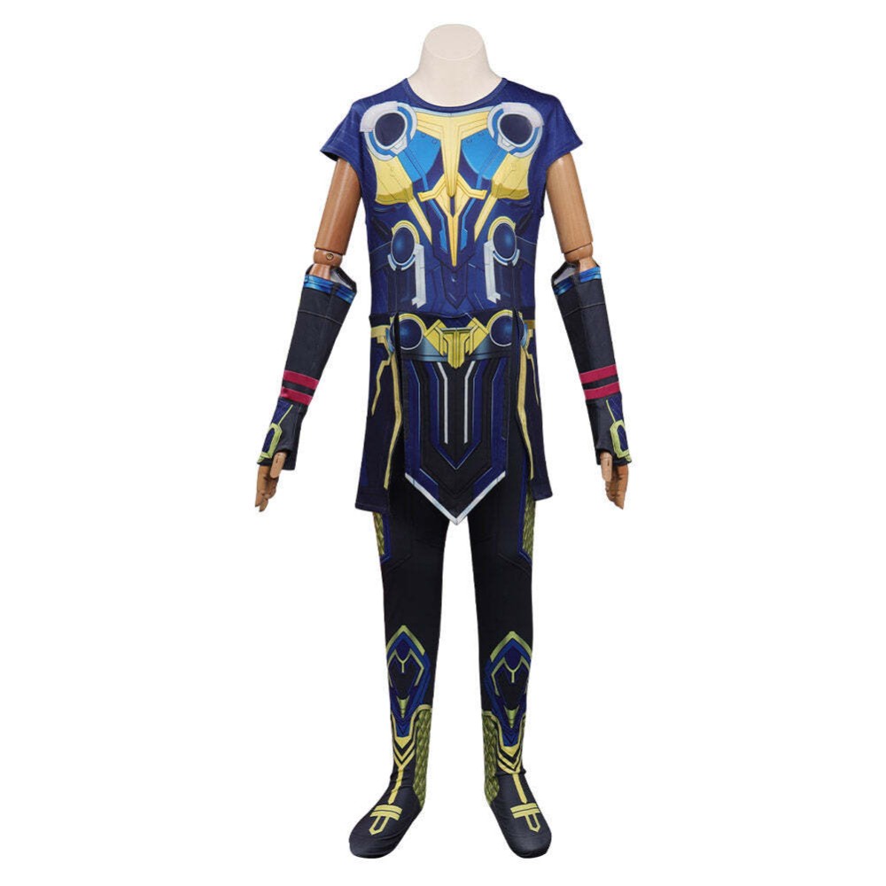 Thor : Costume de cosplay pour enfants de la fête du festival Love and Thunder, tenue de carnaval d'Halloween