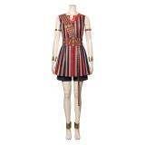 Le costume de cosplay de la robe de la femme roi Nanisca pour Halloween et le carnaval