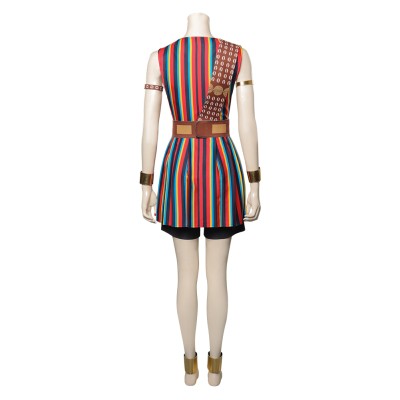 Le costume de cosplay de la robe de la femme roi Nanisca pour Halloween et le carnaval