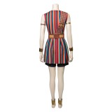 Le costume de cosplay de la robe de la femme roi Nanisca pour Halloween et le carnaval