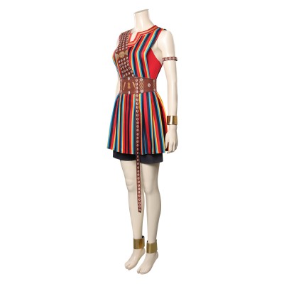 Le costume de cosplay de la robe de la femme roi Nanisca pour Halloween et le carnaval