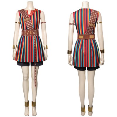 Le costume de cosplay de la robe de la femme roi Nanisca pour Halloween et le carnaval