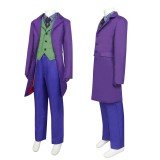 Le costume de cosplay du Joker de The Dark Knight pour garçons enfants, tenue de carnaval d'Halloween