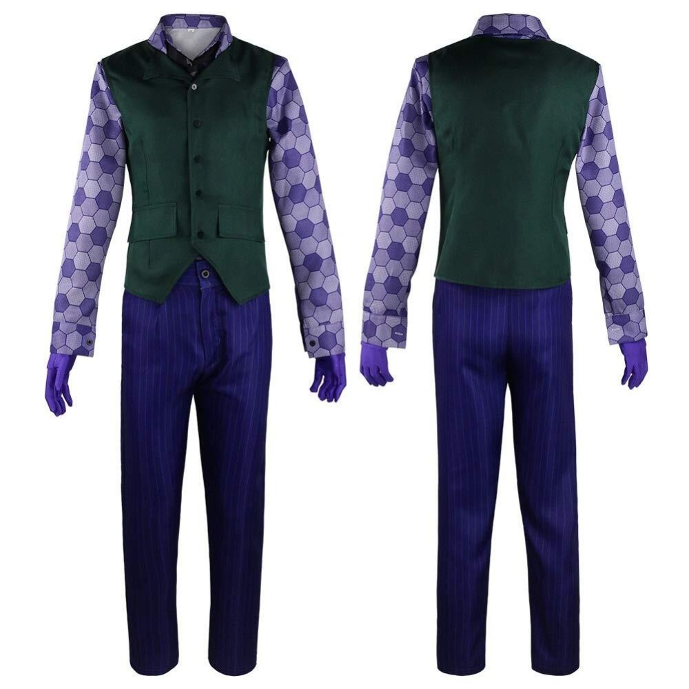 The Dark Knight Batman Joker Suit Cosplay Costume Halloween Carnival Outfit