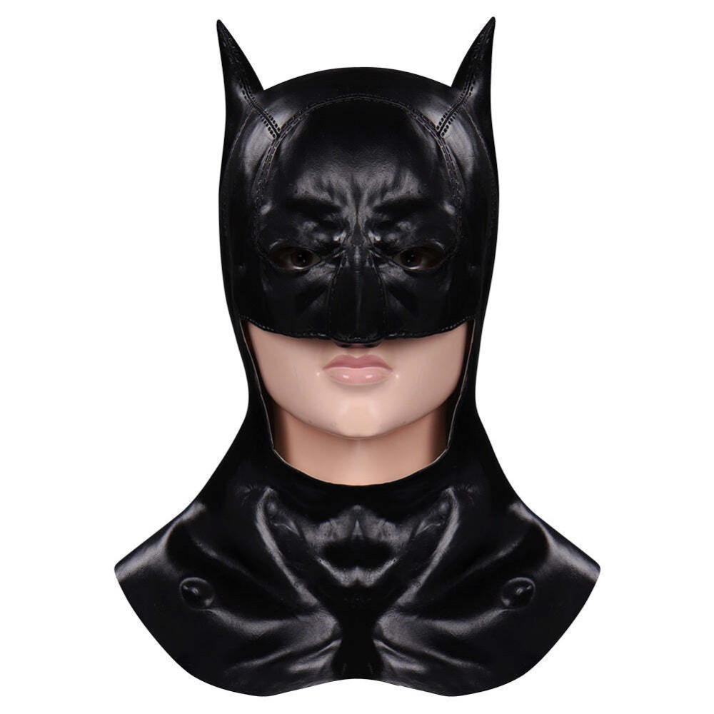 The Batman 2022-Bruce Wayne Latex Mask Batman Masks Masquerades Cosplay Costume Halloween Carnival