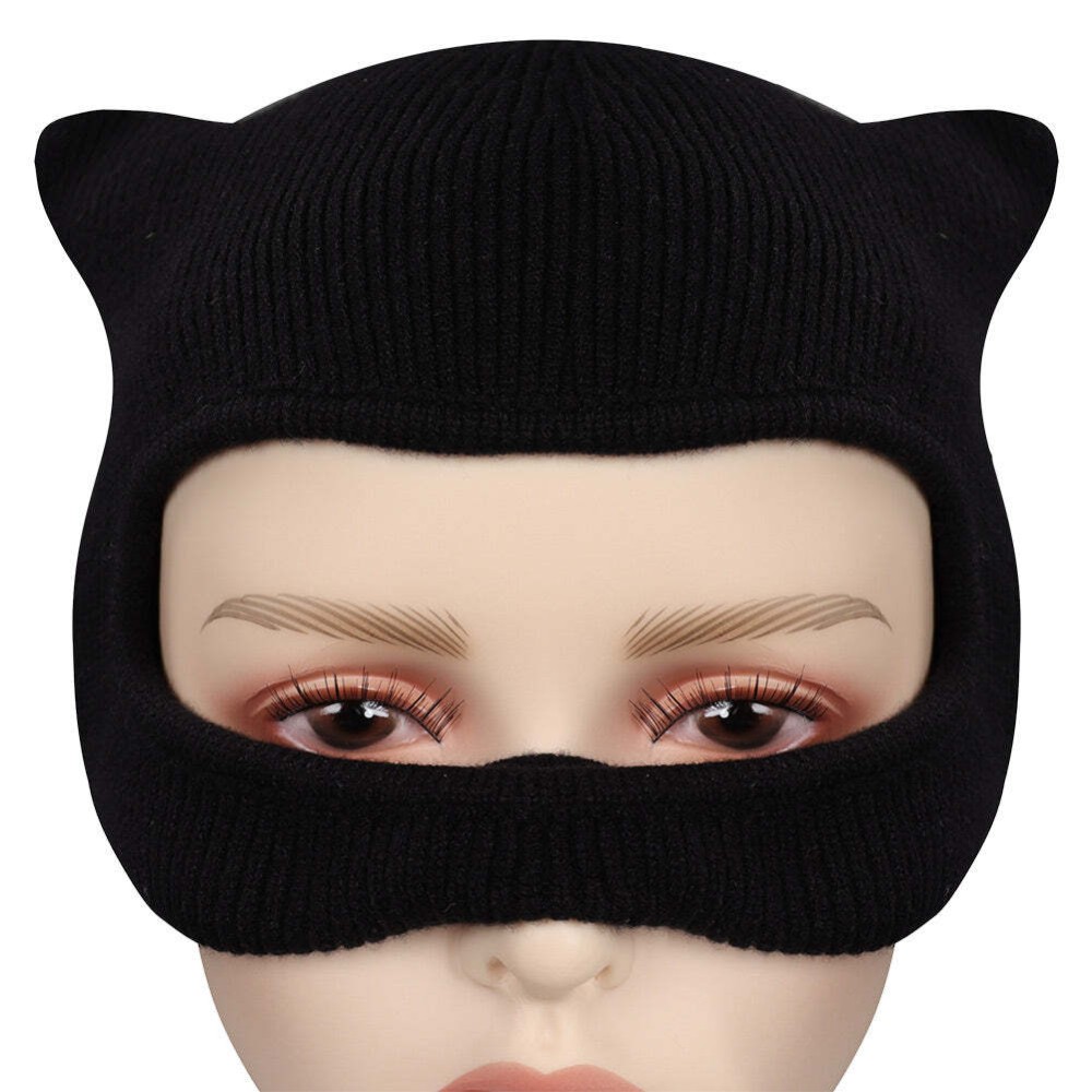 Le Batman - Masque de Selina Kyle / Catwoman Masques Tricotés Accessoires Cosplay Costume Halloween Carnaval