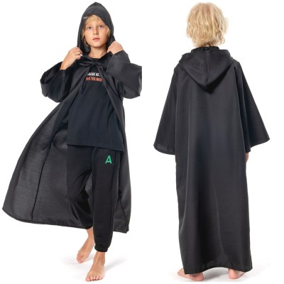 Anakin Skywalker Black Cloak Child Version Suit Cosplay Costume Halloween Carnival Outfit