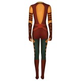 Ahsoka Tano Jumpsuit Suit Cosplay Costume Halloween Carnival Outfit